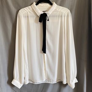 Express Button up with Pussybow Detailing